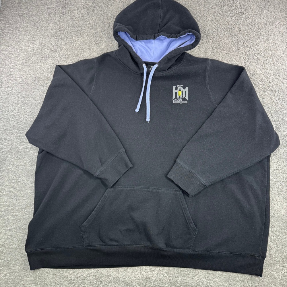 Disney The Haunted Mansion Black Hoodie Mens 5XL Oversized Graphic Pullover - Picture 2 of 11